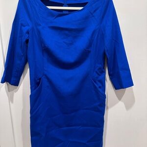 GAP Royal Blue Elbow Sleeve Dress